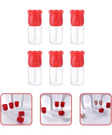 Red Rosent Make-Up Lip Gloss Empty Container Set - 6 Pieces for DIY Lip Products | International Shipping - Buy Online on GoSupps.com