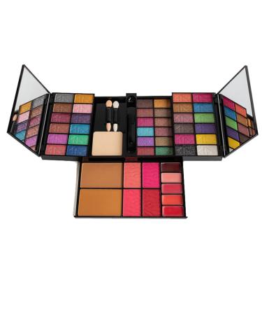 qazaa COLOR HARMONY TAILOR-MADE PALETTE 24 Colors Eyeshadow 4 Colors Blusher 4Colors Lipgloss 2 Colors Powder