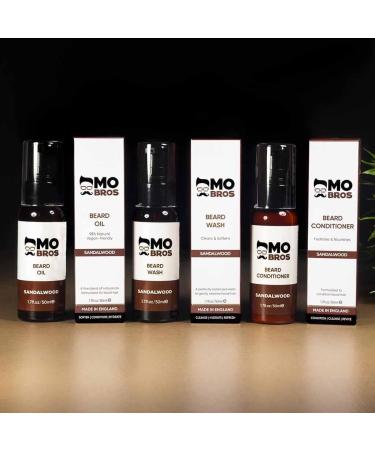 Beard Cleanser Conditioner & Oil | Cleanses | Softens Beard | Moisturizes | 50ml (Sandalwood) - Buy Online on GoSupps.com