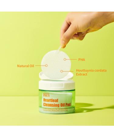 i Heartleaf Cleansing Oil Pad 50 Sheets | Double Facial Makeup Remover with Heartleaf Extract - Travel-friendly Formula - Buy Online on GoSupps.com