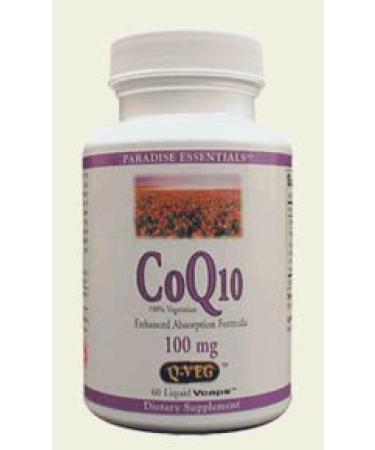 Paradise Herbs CoQ10 Q-Veg 60 Vegetarian Capsules