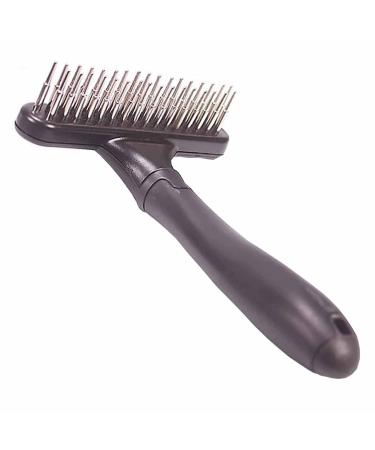 Secwell pet rake comb dog brush double row undercoat rake grooming brush dog rake with two rows 33 teeth blue - Buy Online on GoSupps.com