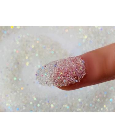 EIMASS Druzy Diamond Dust 3D Nail Art Crystals - Swarovski Alternative Gems (Crystal AB)