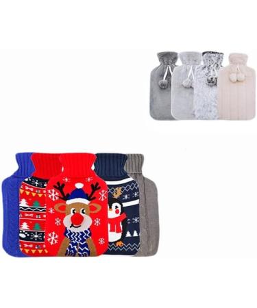 MYAMIA 500ml Hot Water Bottle with Cover | Rubber Hot Water Bag for Pain Relief | International Shipping Available - Buy Online on GoSupps.com