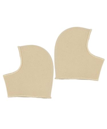 Healeved 1 Pair Heel Sock Craft Technics Heel Braces Sports Heel Protective Covers Womens Slip on Sneakers Cover for Heel Sole Protector Heel Ankle Covers Sleeve for Heel Damping Heel Pad 10.8x10.2cm Khaki