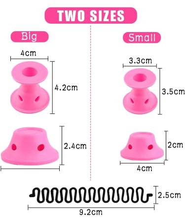 Locisne 50 PCs Silicone Hair Curlers Set + 1 French Hair Braids - Soft Rollers DIY Tools for Gorgeous Curls - Buy Online on GoSupps.com