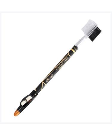 Eye Liner Mode Hommes Bard Maquillage Moussatache Moustache Coloriage Outils de remplissage Beabe la Bearbe Anti-coiffure Crayon sourcils double finition Eye Liner Noir(United States)