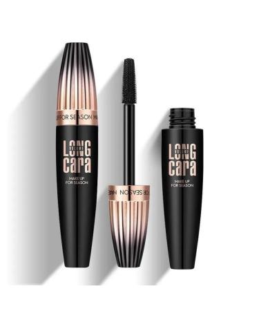FalconX My Amazing Lashes Mascara 4D Silk Fiber Mascara Black Volume and Length Waterproof Long Lasting Cosmetics Silk Fibre Mascara Volumizing and Lengthening Mascara