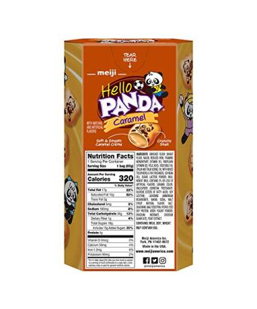 Meiji Hello Panda Caramel Crأ¨me Cookies - 10 Pack (2.1 oz) - Fun Bite-Sized Snacks - Buy Online on GoSupps.com