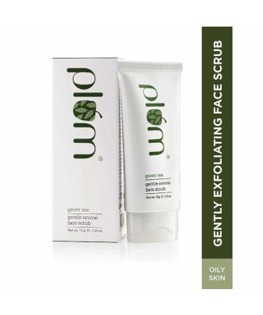 Plum Face Scrub - Green Tea & Hibiscus | Acne-Prone Skin Exfoliator | SLS & Paraben Free | 2.64 Fl Oz - Buy Online on GoSupps.com