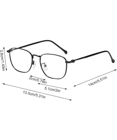 Blue Light Blocking Glasses | Hipster Metal Frame Women Eyeglasses | Computer Reading Gaming Anti Eyestrain Blue Light Glasses Nanyaciv Black Frame Discoloration - Buy Online on GoSupps.com