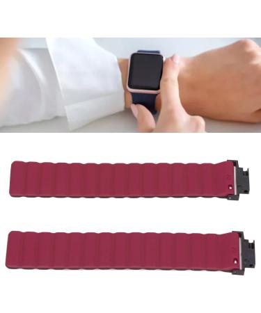 Lantro JS Soft Breathable Silicone Adjustable Magnet Bracelet for Verge/Verge Lite - Black/Orange (Black and Red) | International Shipping - Buy Online on GoSupps.com