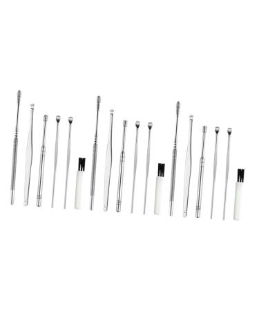 Lurrose 3 Sets 6-Piece Ear Cleaning Set Lip Gloss Kit Ear Peircing Kit Kid Cleaning Set Ear Wax Removal Kits Spiral Spring Ear Cleaner Stainless Steel Ear Pick Stainless Steel Silver Major
