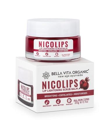 Lip Scrub Balm Brightening Dark Lips for Men and Women Dry Lips/Smoker/Chapped Lip & Lipstick Stains Reduce Lipcare 20 g