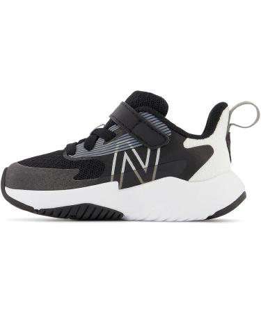 New Balance Toddler Rave V2 Hook and Loop Running Shoe - Size 7 Toddler, Black/White - Buy Online on GoSupps.com