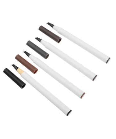 Angoily 4pcs Four Forked Eyebrow Pencil Miss Brush Lasting