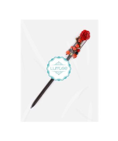 Lurrose Chinese Flower Hair Stick Vintage Hairpin for Women | Elegant Hair Accessory - Buy Online on GoSupps.com
