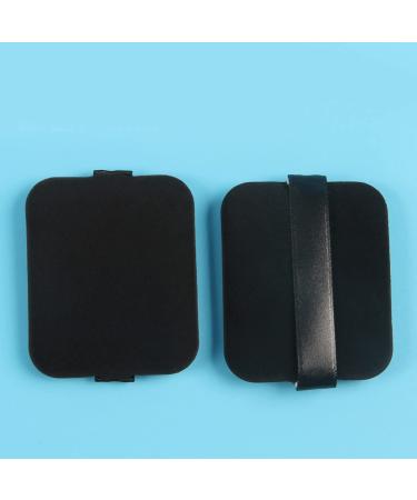 Verdant Touch Cushion Puff Dual Sided Powder Puff Black Rectangle Cosmetic Puff Sponge Wet Dry Makeup Tool