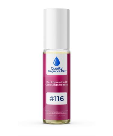 Quality Fragrance Oils' Impression #116 Inspired by Coco Mademoiselle (10ml Roll On) Coco Mademoiselle Impression #116 0.33 Fl Oz (Pack of 1)