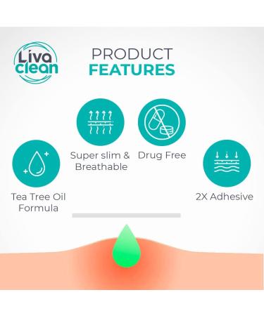 Livaclean (120 Count 3 Pack) Mixed bundle of Regular (48) Salicylic Acid (36) and T.Tree (36) Hydrocolloid Patches + 10 Count Large Square Patches 130 Count Mixed Pack - Buy Online on GoSupps.com