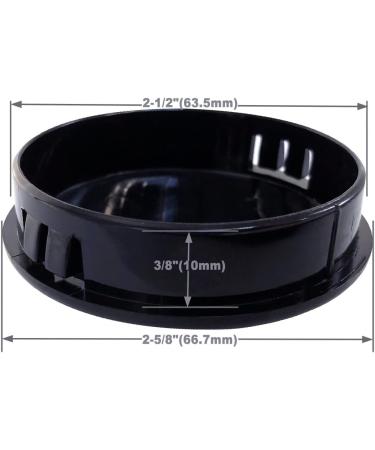 Duthyvea 2pcs Boat Steering Wheel Center Caps - 2-1/2 Inch ID Insert, Snap-in Style Plastic Cover for 5 Spoke Destroyer Marine Yacht Steer Wheels - Buy Online on GoSupps.com