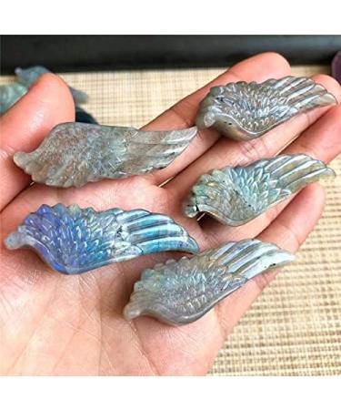 Buy Double Happy Healing Crystal Labradorite Rose Flower Necklace | Natural Hand-Carved Jewelry Gift | International Shipping - Buy Online on GoSupps.com