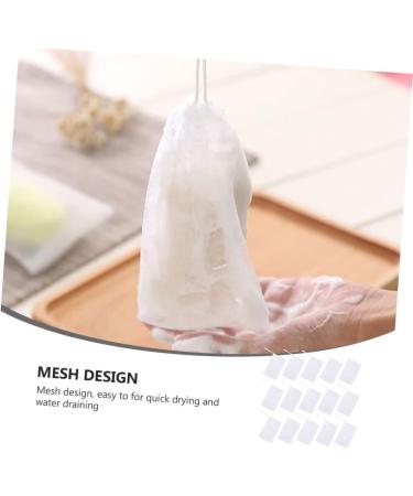 Hemoton 100 Pcs Soap Foam Net Bubbling Foaming Nets Soap Pouch Cleansing Foaming Net Handmade Soap Soap Soap Holder 12X9CMx2pcs Whitex2pcs - Buy Online on GoSupps.com