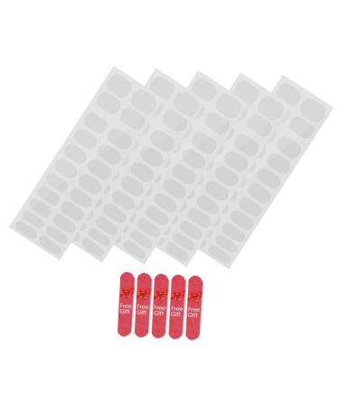MERRYHAPY 10 Sheets Nail Stickers Nail Foil Wraps Jelly Nail Sticker Clear Nail Sticker Gel Pedicure Kit Gel Nail Wraps Clear Nail Gel Polish Wraps Glaze Semi Cured Gel Tip Double Sided Tape - Buy Online on GoSupps.com