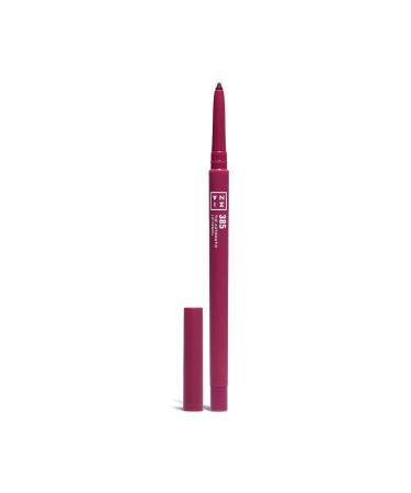 3ina 3INA MAKEUP The Automatic Lip Pencil 385 Burgundy Long Lasting Retractable Lip Pencil Waterproof Lip Liner with Sharpener Vegan Cruelty Free