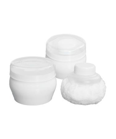 2 Sets Baby Powder Makeup Sponge Cosmetology Kit Baby Puff Powder Makeup Powder Puff Bath Sponge for Kids Facial Sponges Face Powder Sponge Toddler Makeup Box White Pp Plastic Body 9.00X9.00X7.50CM White