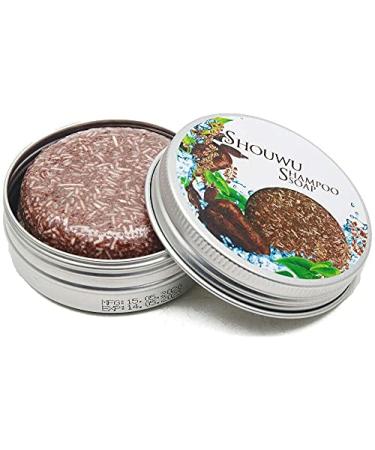 Hair Darkening Shampoo Bar, Hair Shampoo Soap Solid Shampoo Bar, Natural Organic Polygonum Multiflorum Hair Care Shampoo Repair Conditioner for All Hair Types