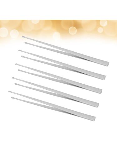 Stainless Steel Earwax Removal Tool Set - 5pcs Earpicks & Tweezers for Ear Cleaning - Portable Spiral Earpick Remover Kit - 15.8cm - Buy Online on GoSupps.com