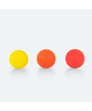 Massage ball set of 3 | acupressure | trigger point | various strengths and sizes (approx. 60mm | grooves)