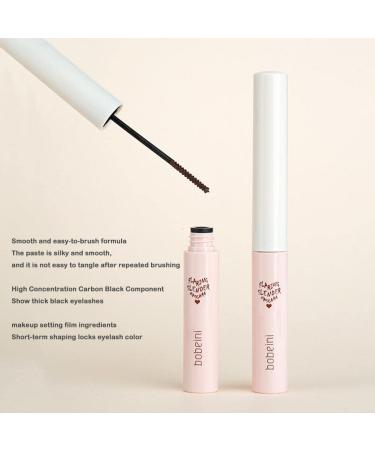 Mascara with Small Brush Head Waterproof and Long-Lasting Slender and Curly No Smudge Lengthened Thickened Fine Comb Type for Womenf 1.5g Brown - Buy Online on GoSupps.com