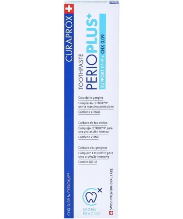 Curaprox Perio Plus+ Support Toothpaste - Optimal Oral Care for Healthy Gums | International Shipping Available - Buy Online on GoSupps.com