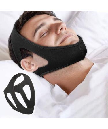 Elfstone Adjustable Snoring Head Band | Breathable Stop Snoring Solution for Men and Women - Black - Buy Online on GoSupps.com