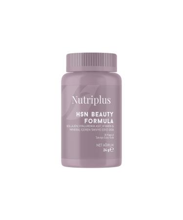 FARMASi Nutriplus HSN Beauty Formula Dietary Supplement 30 Capsules Hair Skin Nails Support with Vitamins and Minerals Daily Beauty Formula for Healthy Hair and Radiant Skin