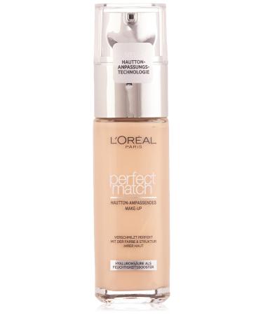 L'Oréal Paris Perfect Match Liquid Foundation with Hyaluronic Acid & Aloe Vera #1.D/1.W Golden Ivory 30ml