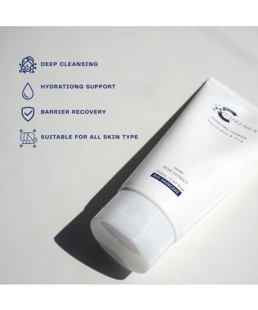 CURENEX Hydrating Cleanser Advanced PDRN & Rose Extract Formula | Gentle Foaming Face Wash for Deep Cleansing Hydration & Skin Barrier Support 5.07 fl.oz - Buy Online on GoSupps.com
