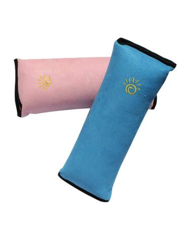 GEiNNOVA Car Safety Belt Pillow | Child Seat Belt Cushion & Headrest for Kids | Travel Comfort | Blue - Buy Online on GoSupps.com