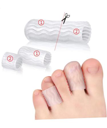 Buy Healvian Silicone Gel Sleeve Protectors - 8 Pairs of Open Tube Protectors | Durable & Comfortable | Perfect for International Shipping - Buy Online on GoSupps.com