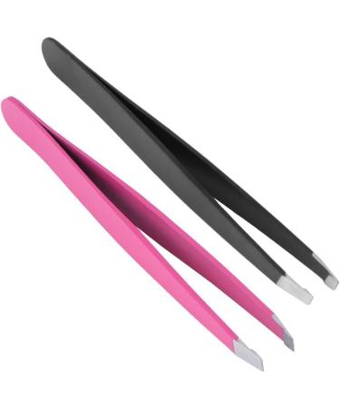 NBGGFF Tweezers Eyebrow tweezers Stainless steel facial hair removal Eyebrow trimmer Eyelash clip Cosmetic beauty remover(Schwarz) - Buy Online on GoSupps.com