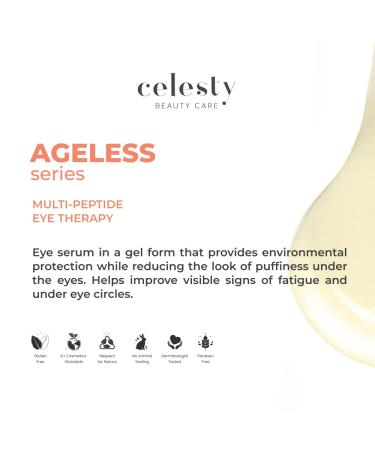 Celesty Beauty Anti-Aging Eye Serum - Peptide Moisturizing Eye Firming Cream for Puffiness Wrinkles & Fine Lines with Centella Asiatica - 1oz - Buy Online on GoSupps.com