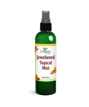 Jewelweed Spray - Itchy Skin Relief Remedy for Poison Ivy Oak Large 8 OZ Size Use for Skin Allergy ,Rash - All Natural Botanical Base of Plant Extracts