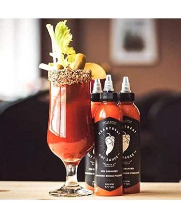 Heartbeat Hot Sauce - Red Habanero 177ml (6 Bottles) Habanero 177 ml (Pack of 6) - Buy Online on GoSupps.com