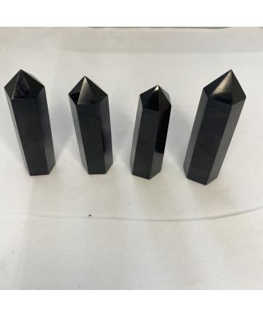 4 pcs Beautiful Natura lobsidian Crystl Pillar Tumble Pocket Crystal Gift Stone|Stones|