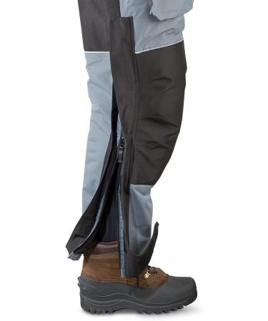 Guide Gear Men's Insulated Snow Pants Bib Overalls - Waterproof and Ski Pants (Black/Gray, Size Large) - Buy Online on GoSupps.com