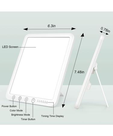 DIKAKO Light Therapy Lamp - 15000 Lx Sun Lamp - 3 Color Temp - Adjustable Brightness & Timer - Touch Control - Rotatable Stand - Memory Function - Home & Office Use - Buy Online on GoSupps.com