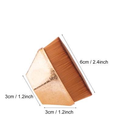 Premium Kabuki Make-Up Brush for Smooth Primer Application | Flat Top Flower Shape for Liquid & Powder Cosmetics - Gold Finish - Buy Online on GoSupps.com