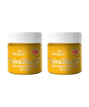 La Riche Directions Semi-Permanent Hair Color 100 ml Jar 2-Pack (Sunflower) Sunflower 100 ml (2-Pack)
